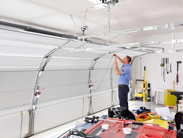 Garage door cable repair service by St. Petersburg Garage Door Repair in St. Petersburg