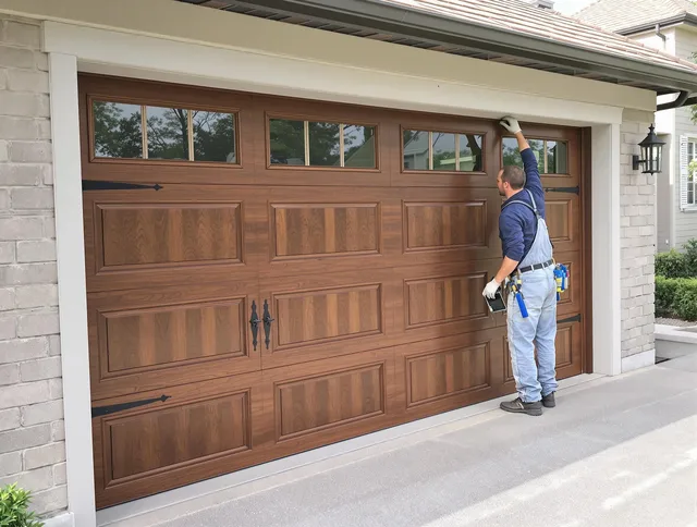 Custom garage door showcase by St. Petersburg Garage Door Repair in St. Petersburg
