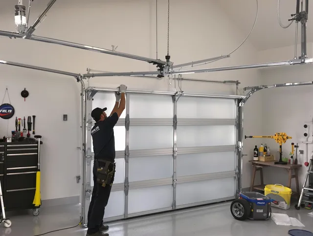 St. Petersburg Garage Door Repair certified team performing precision garage door installation in St. Petersburg