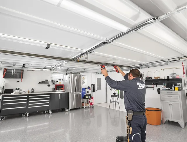 Overhead garage door repair service by St. Petersburg Garage Door Repair in St. Petersburg