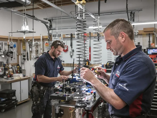 Garage door spring repair service by St. Petersburg Garage Door Repair in St. Petersburg